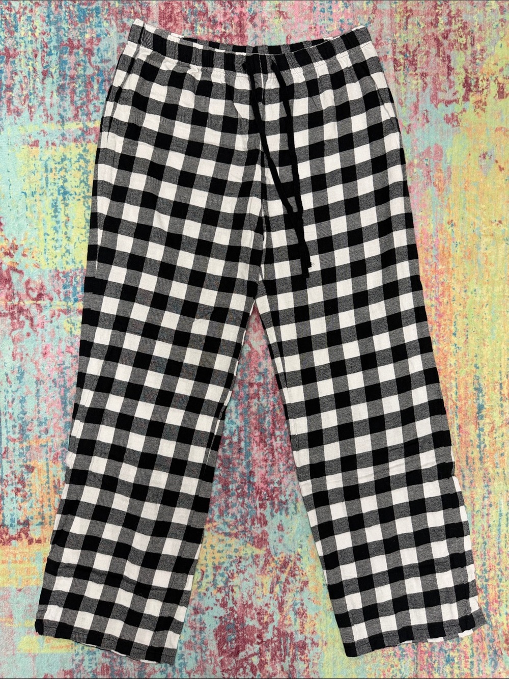 SO Black and White Buffalo Check pjs